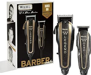 Wahl Barbero Combo Kit de Afeitado Recortador de Cabello Unisex para Hombres y Mujeres