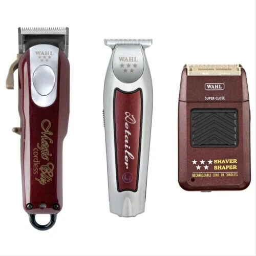 Clipper profesional de 5 estrellas con clip mágico + Desvío Li Trimmer + Shaver / Shaper