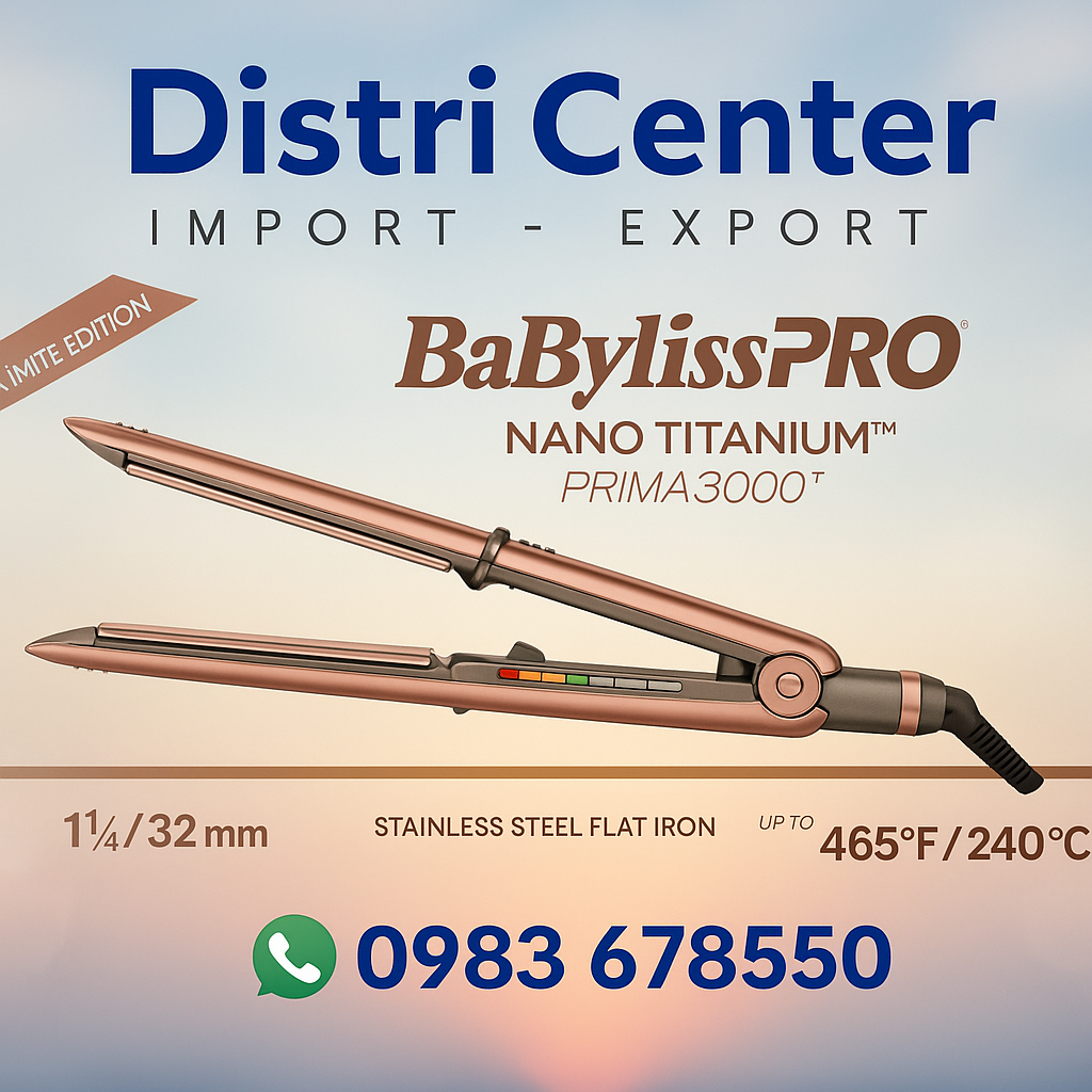 🔥 Plancha BabylissPRO Nano Titanium Prima 3000 – Profesional