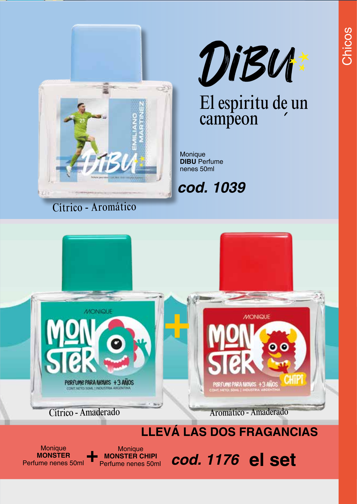 Perfume nenes DIBU / MONSTER / M. CHIPI