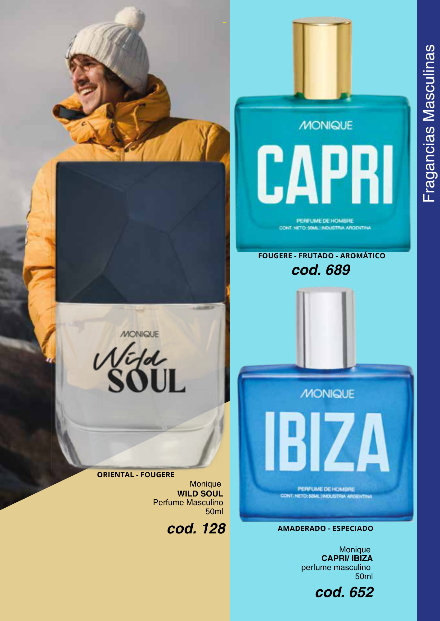 WILD SOUL / CAPRI / IBIZA perfumes masculinos