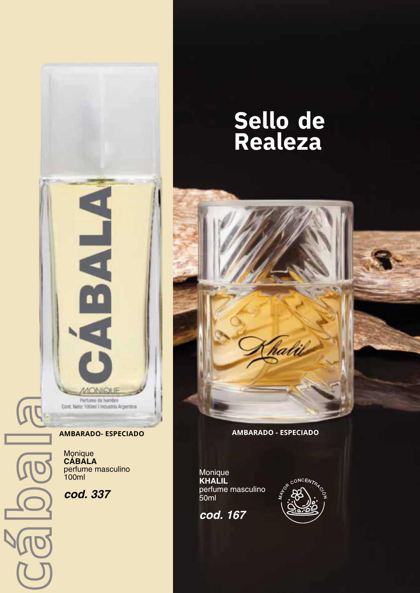 KHALIL / CÁBALA perfumes masculinos