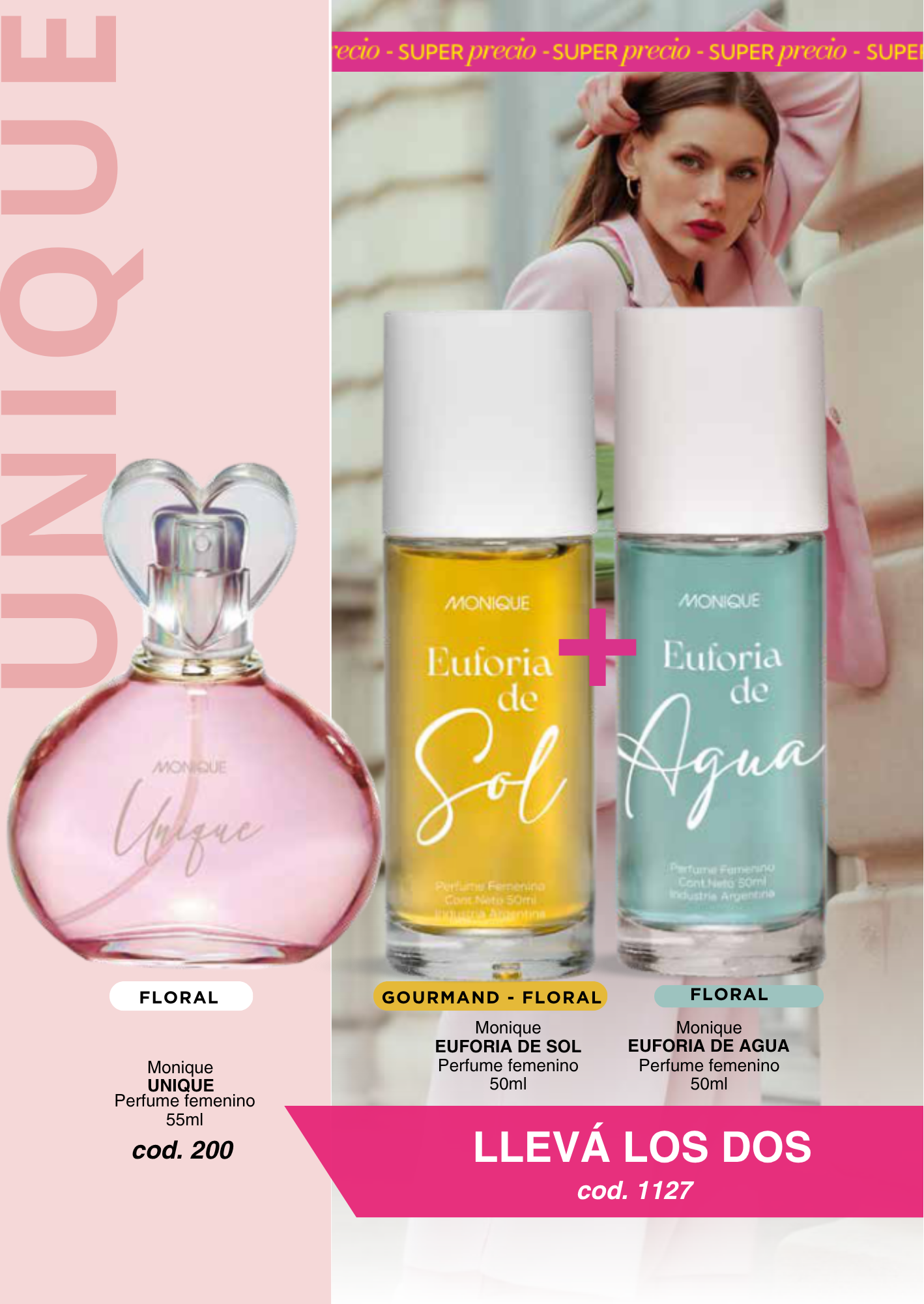 EUFORIA DE SOL / AGUA / UNIQUE perfumes femeninos