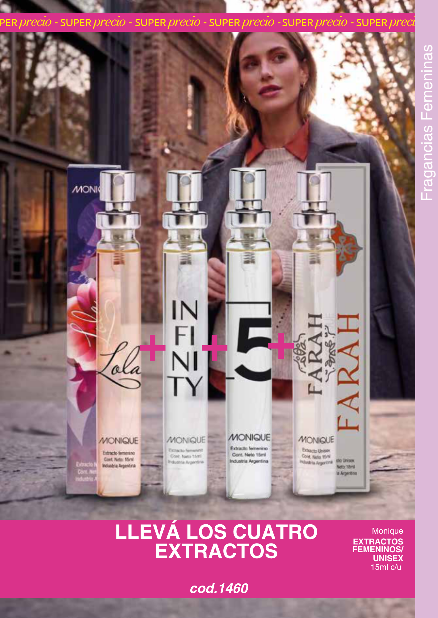 EXTRACTOS FEMENINOS / UNISEX 15ml c/u