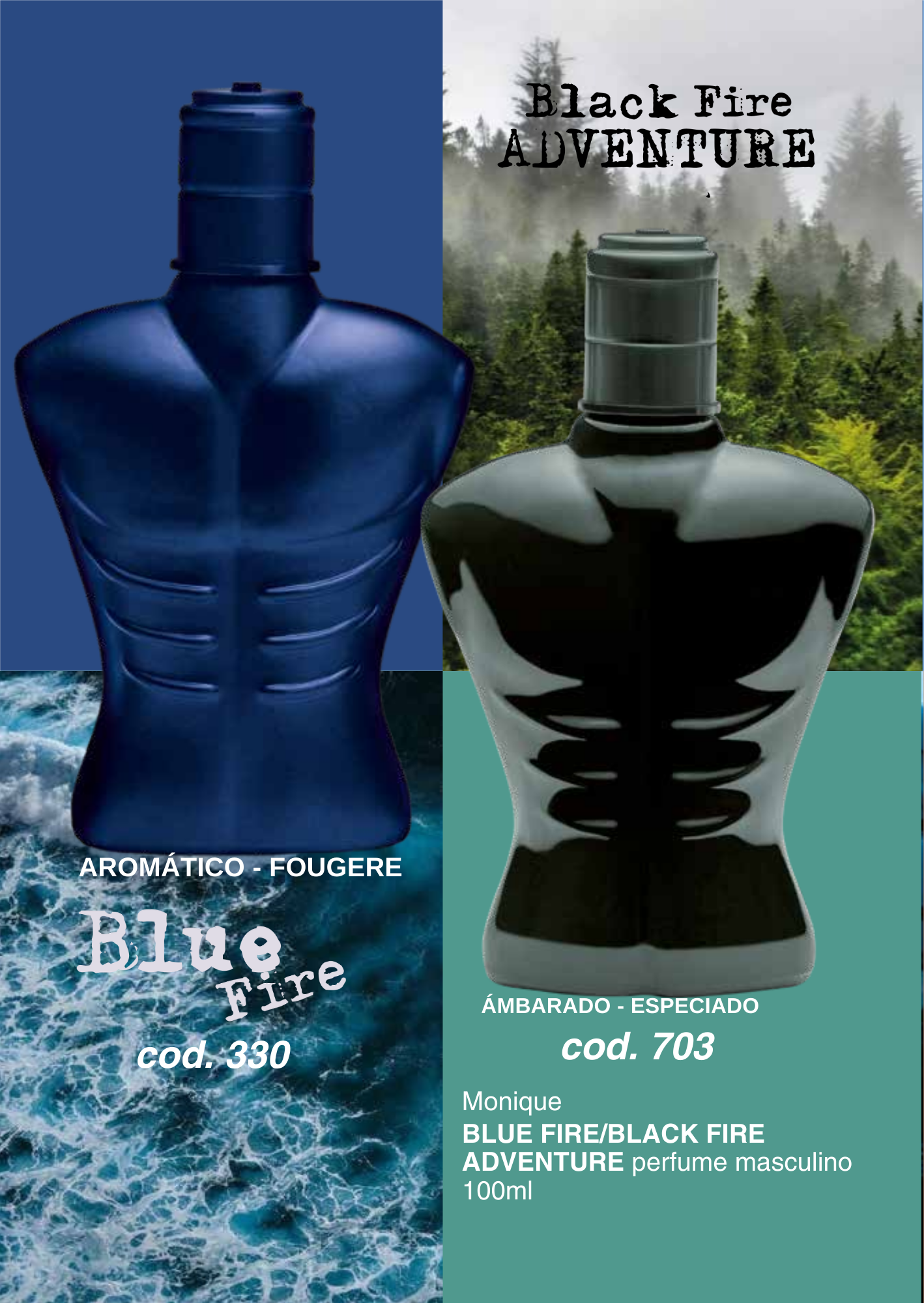 BLUE FIRE / BLACK FIRE ADVENTURE perfumes masculinos