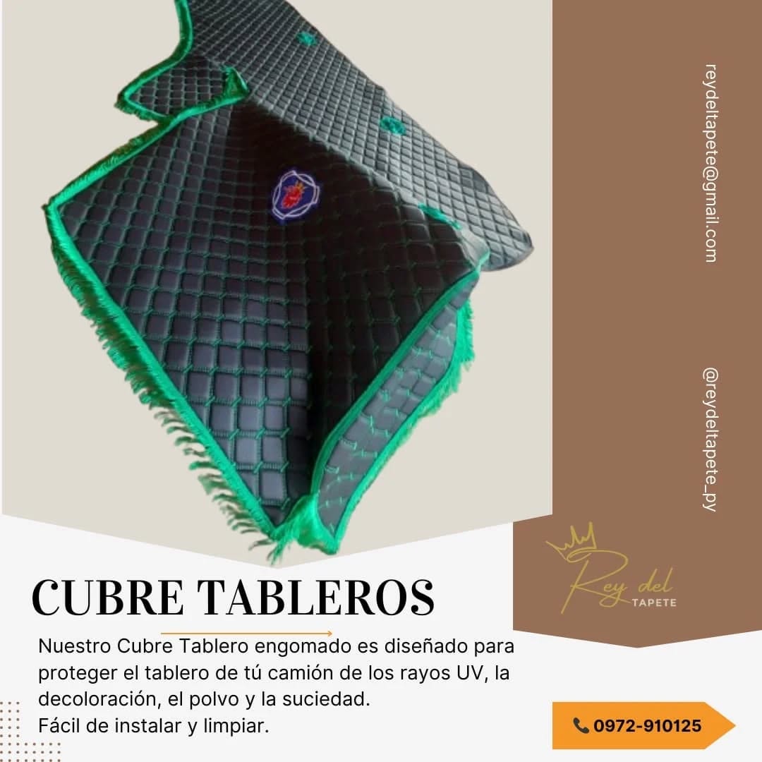Cubre Tablero engomado para camiones 👑⚡