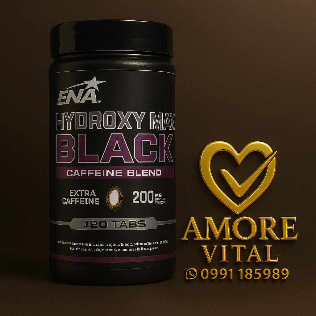 ⭐ Hydroxy Max Black – Extra Cafeína 200 mg