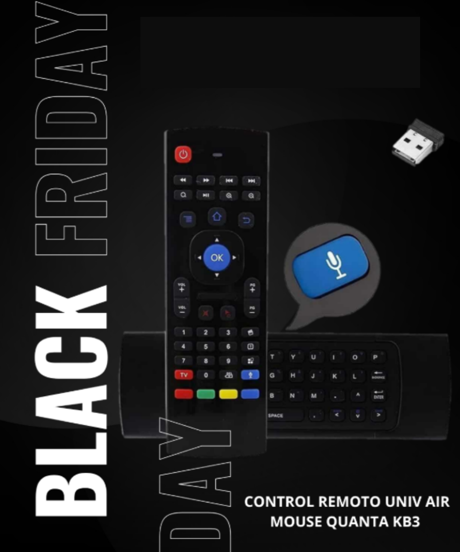 CONTROL REMOTO UNIV AIR MOUSE QUANTA KB3