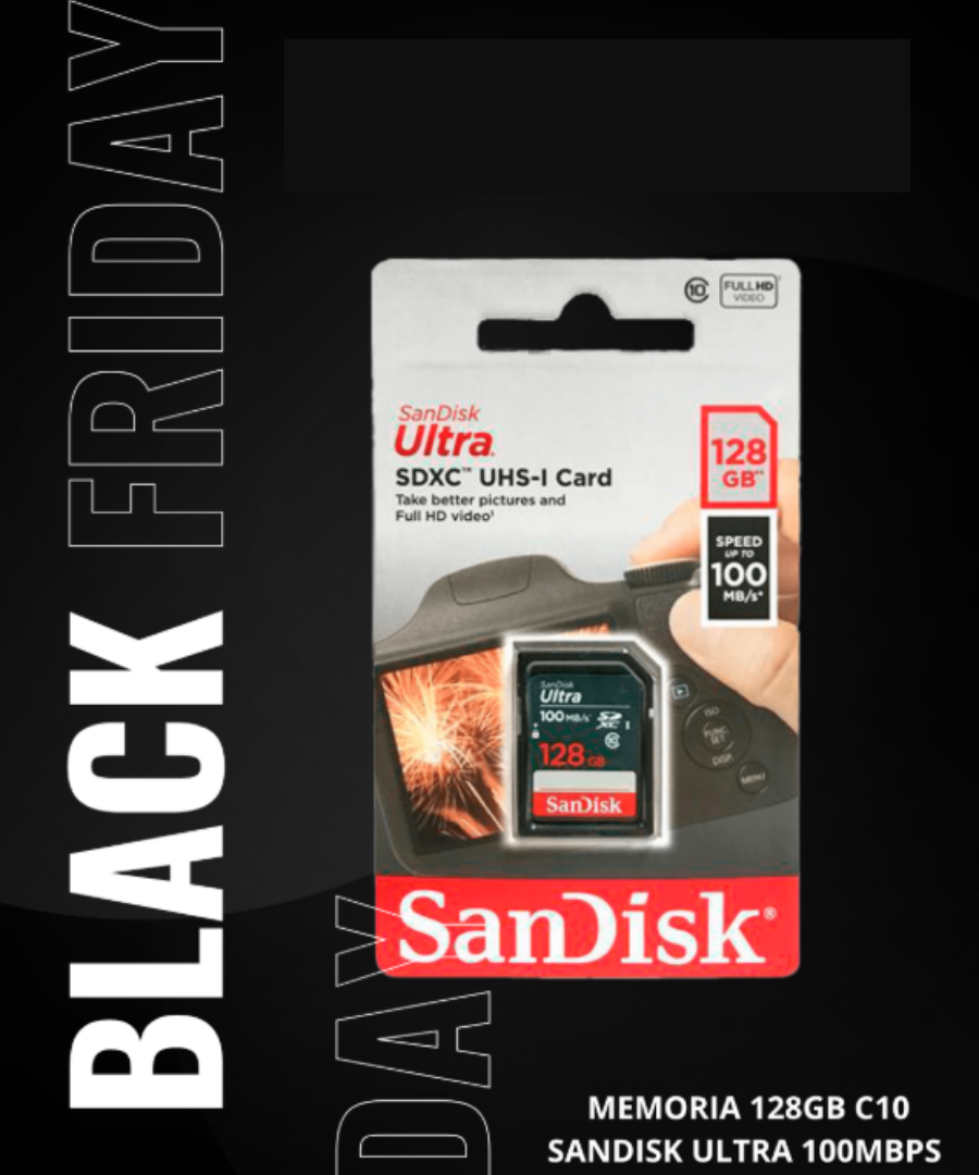 MEMORIA 128GB C10 SANDISK ULTRA 100MBPS GN3MA