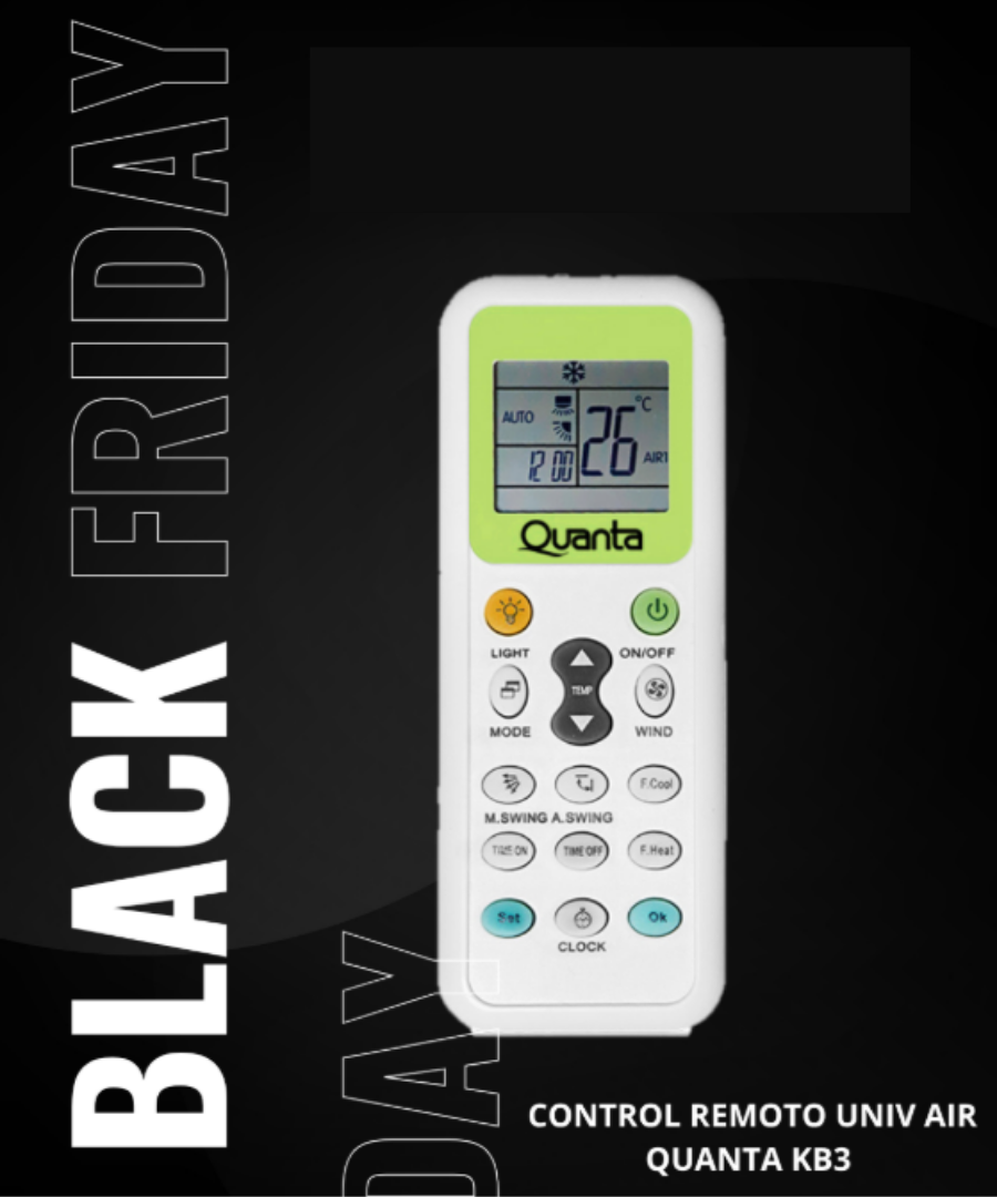 CONTROL REMOTO UNIV P/AIRE QUANTA QTEAC3010