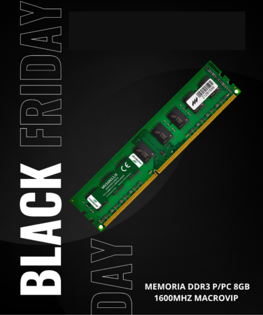 MEMORIA DDR3 P/PC 8GB 1600MHZ MACROVIP