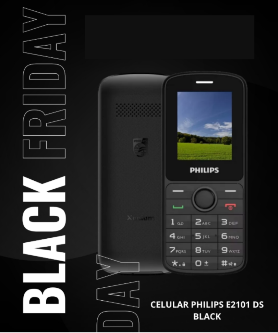 CELULAR PHILIPS E2101 DS BLACK