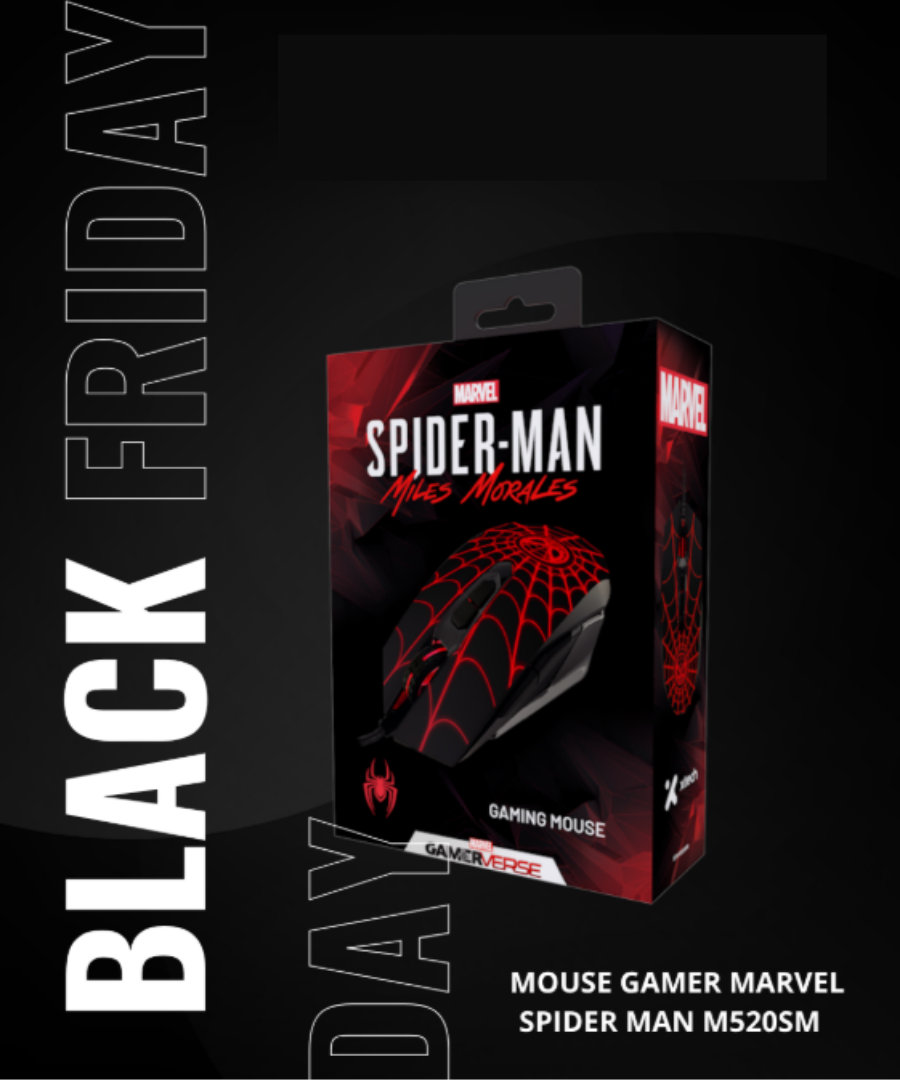 MOUSE GAMER MARVEL SPIDER MAN M520SM