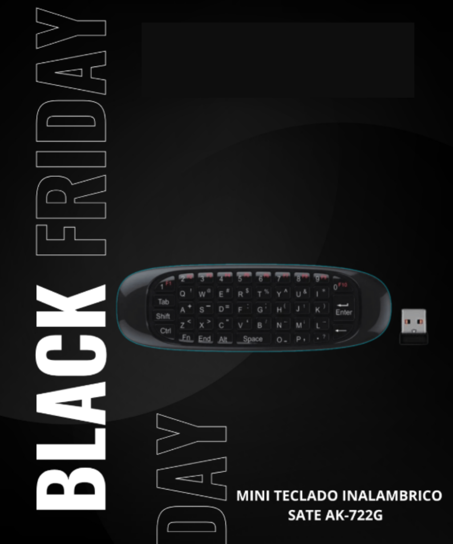 MINI TECLADO INALAMBRICO SATE AK-722G
