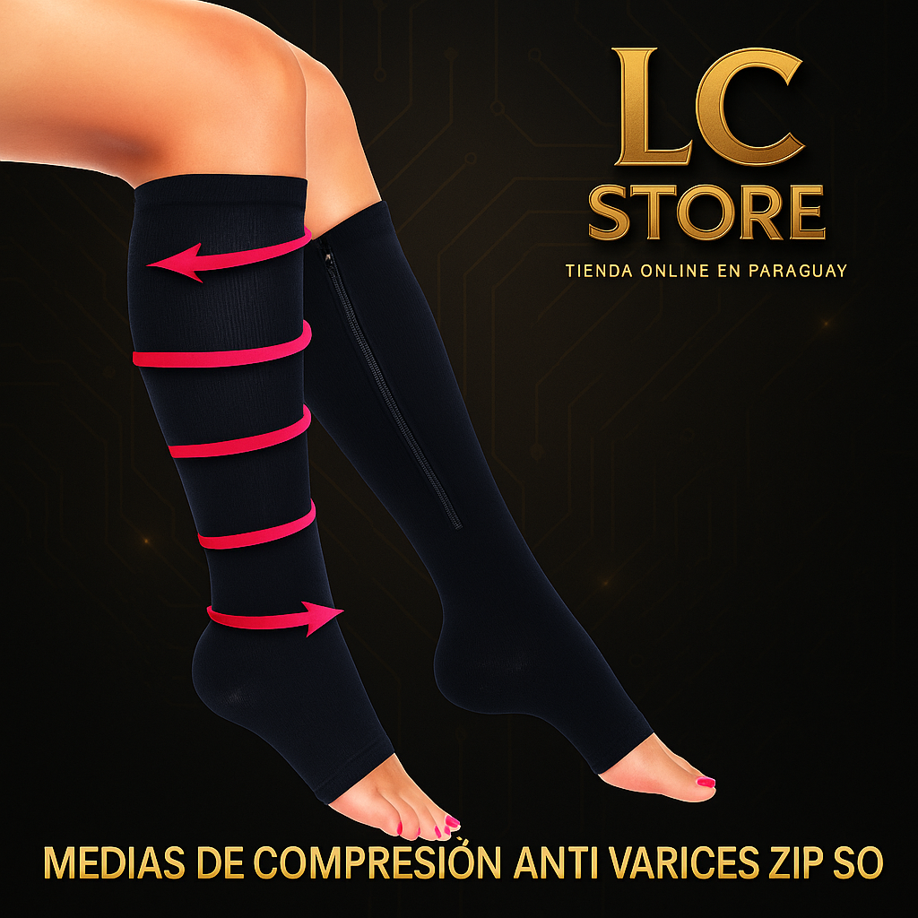 Medias De Compresión Anti Varices Zip So