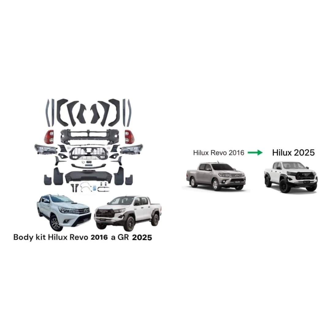 🚘 Body Kit Hilux Revo 2016 a Modelo GR 2025