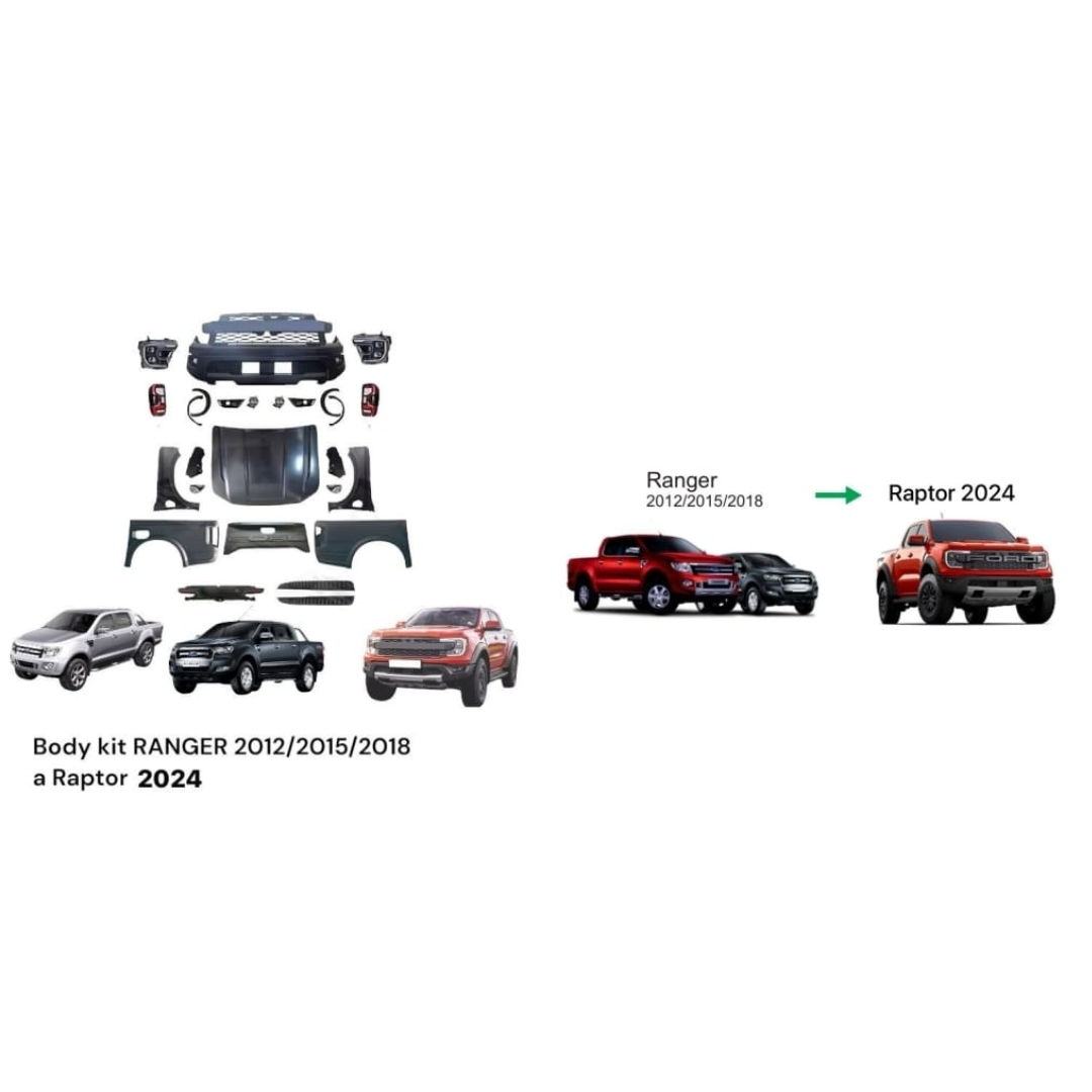🔥 Body Kit Ford Ranger 2012/2015/2018 a Raptor 2024