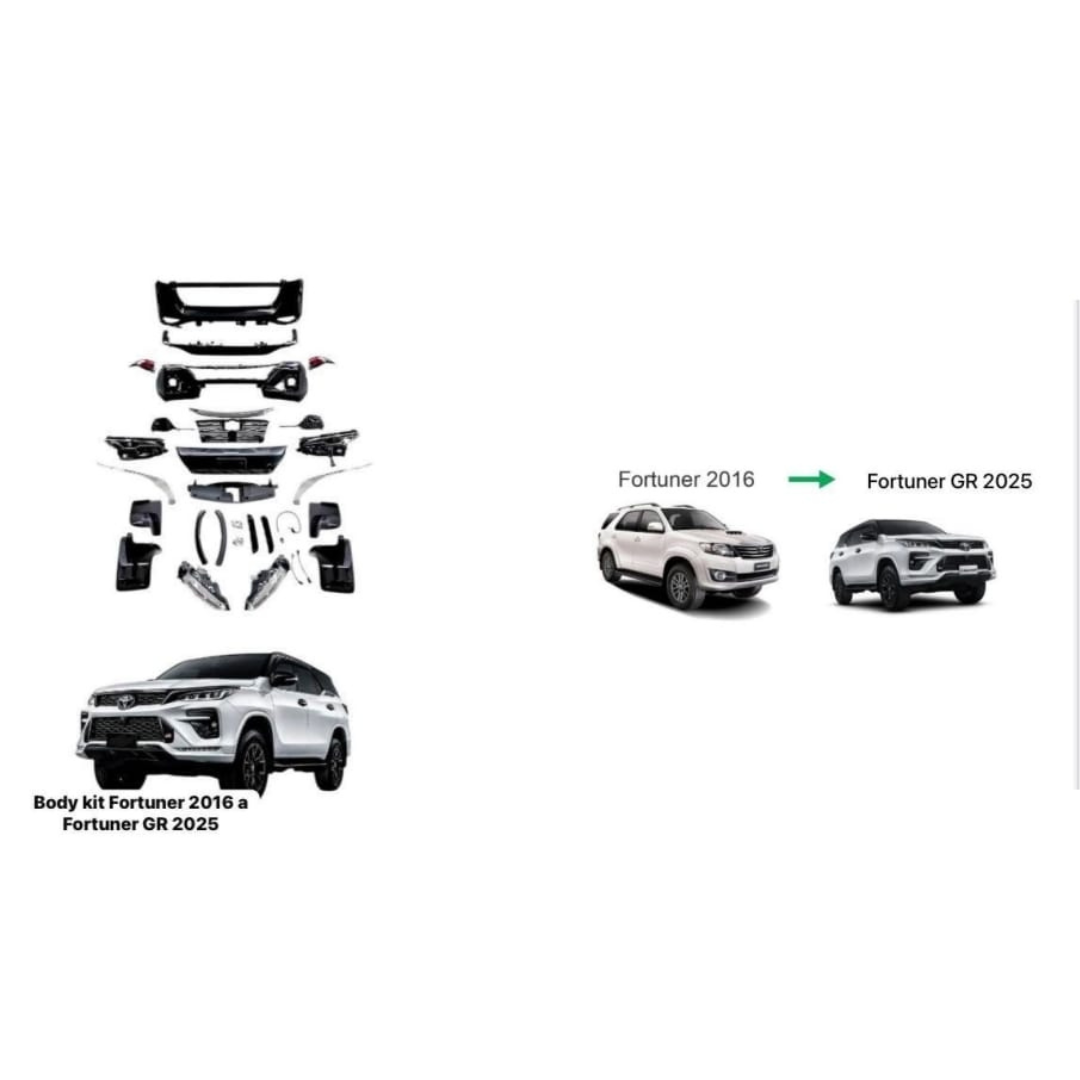 🚙 Body Kit Fortuner 2016 a Modelo GR 2025