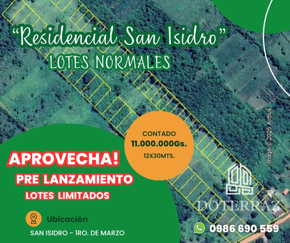 🏡 Residencial San Isidro – Lotes Normales en Pre-Lanzamiento