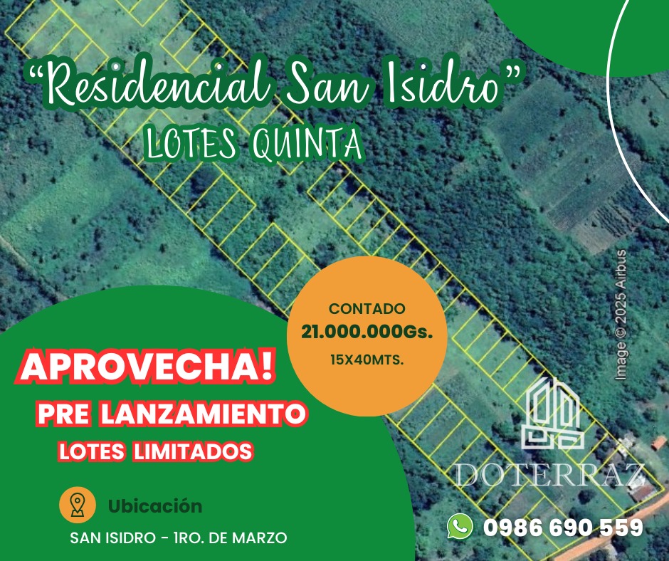🏡 Residencial San Isidro – Lotes Quinta en Pre-Lanzamiento