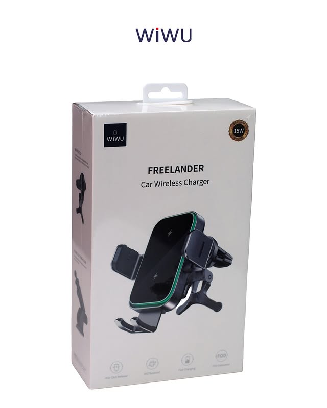 WiWU Freelander – Cargador Inalámbrico para Auto de 15W