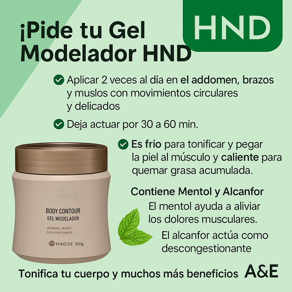 ✨ Gel Modelador HND – Tonifica y Moldea tu Cuerpo | A&E