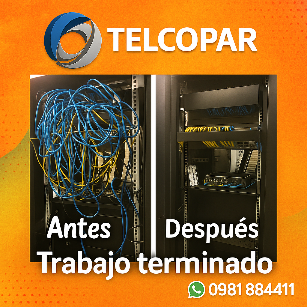 📡 Organización y Optimización de Rack de Redes