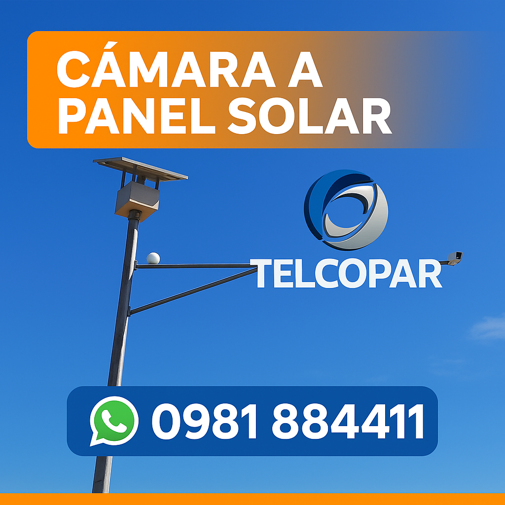 🔆 Cámara de Seguridad Alimentada por Panel Solar