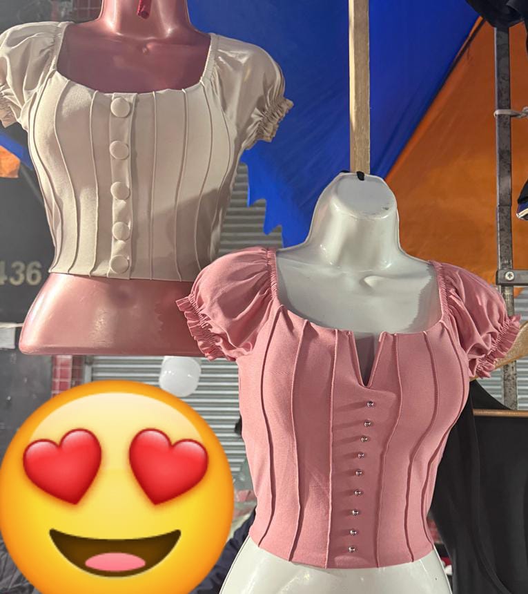 Bocho con pechera y botón