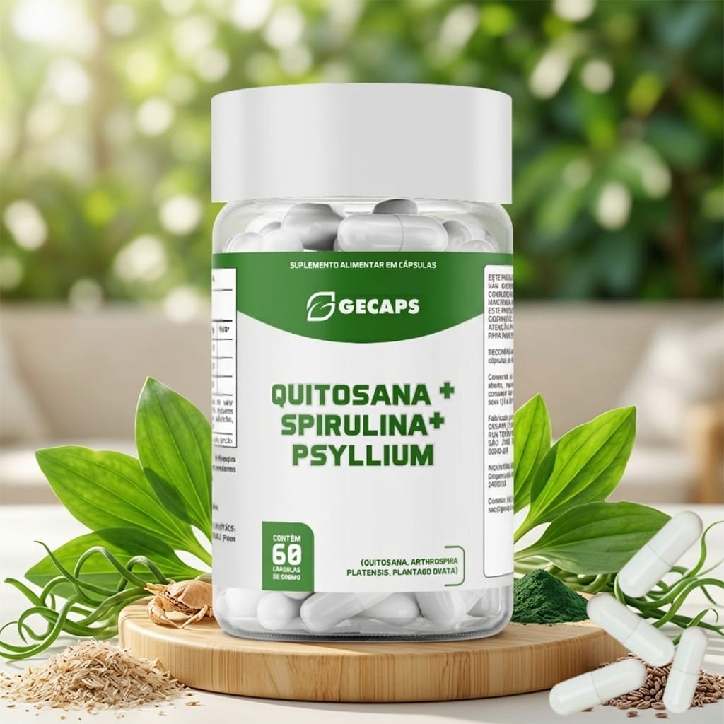 QUITOSANA + SPIRULINA + PSYLLIUM