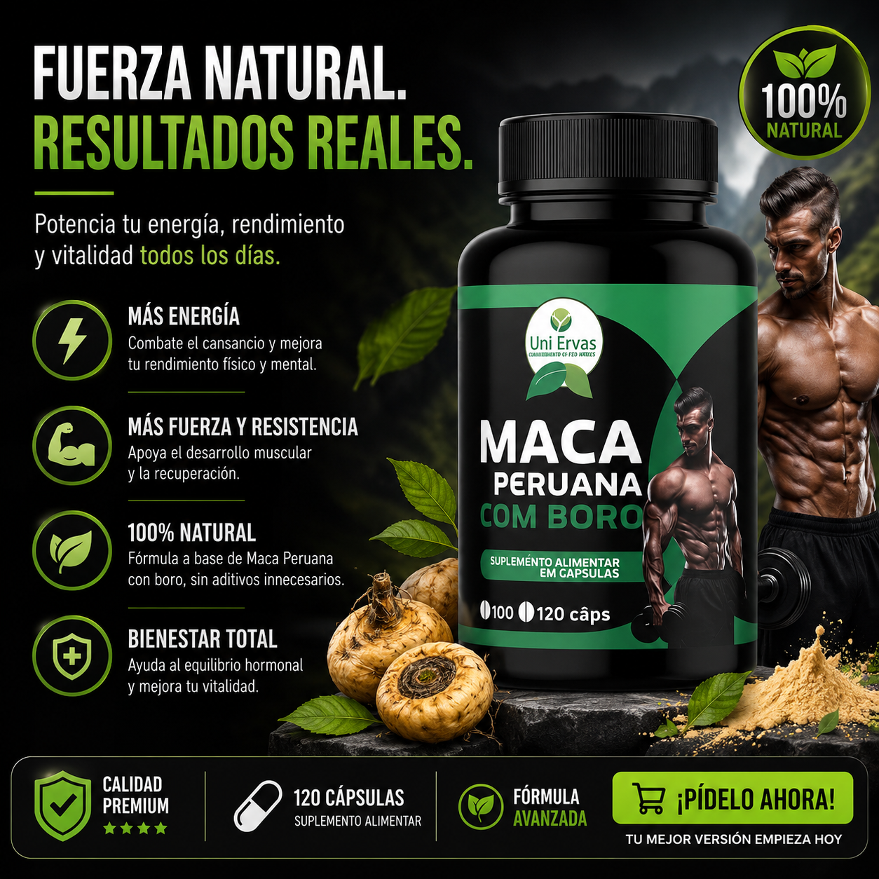 MACA PERUANA CON BORO
