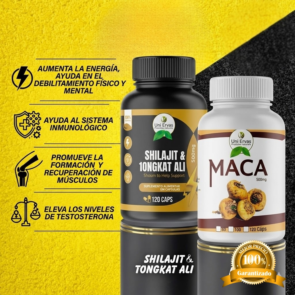 SHILAJIT & TONGKAT ALI + MACA PERUANA