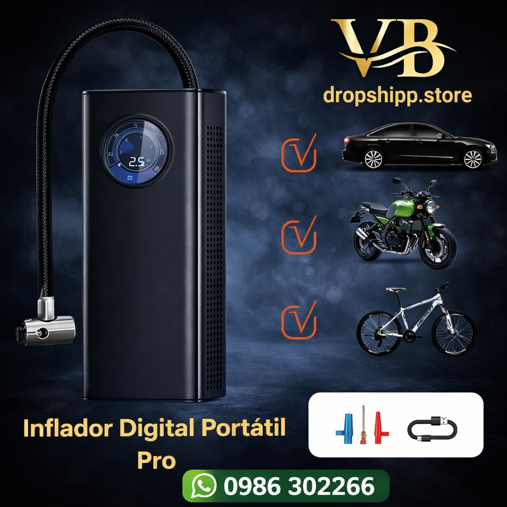Inflador Digital Portátil Pro