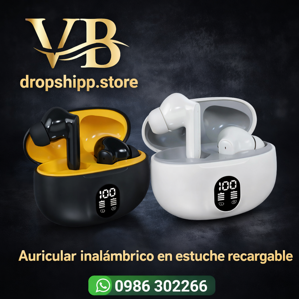 Auricular inalámbrico en estuche recargable