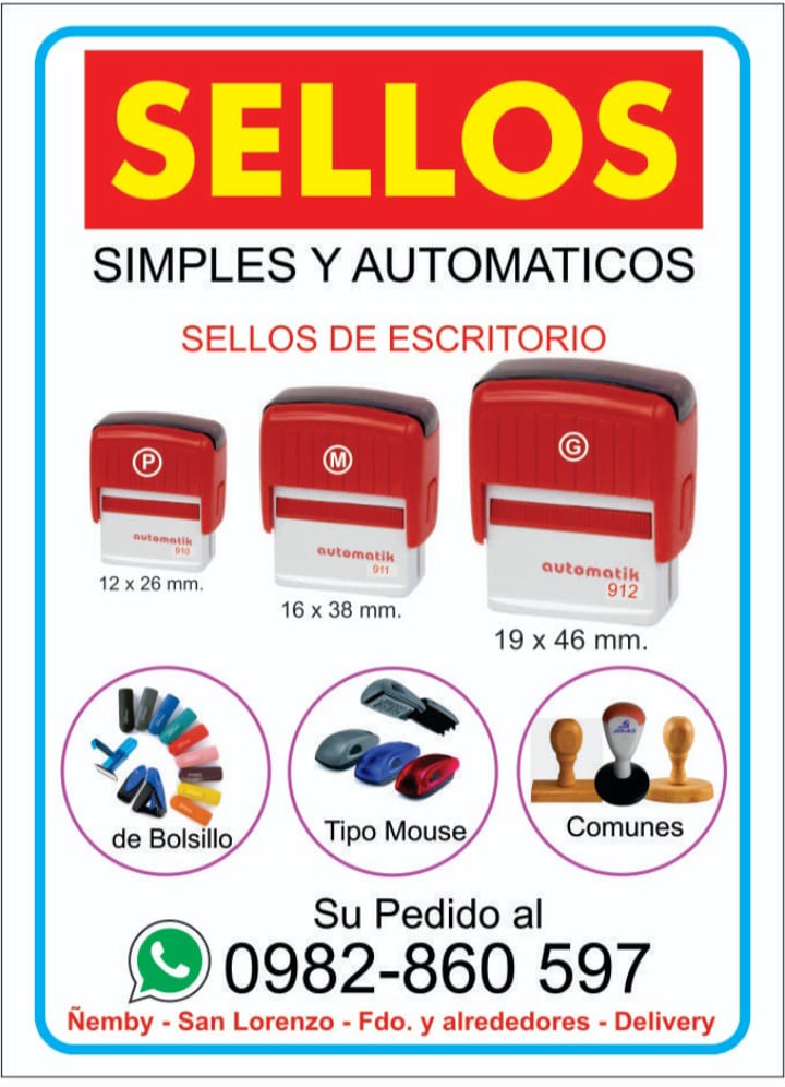 Sellos Simples y Automáticos para Oficina y Negocios 🖋️