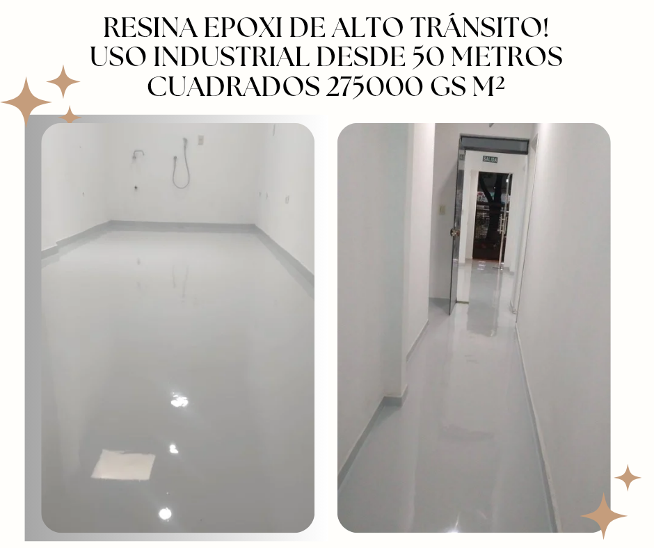 Resina Epoxi de Alto tránsito! uso industrial desde 50 metros cuadrados