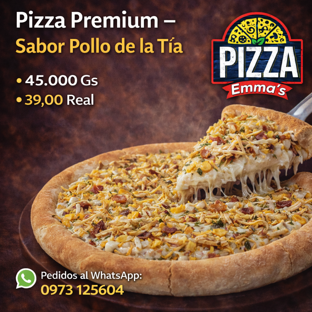 🍕 Pizza Premium – Sabor Pollo de la Tía