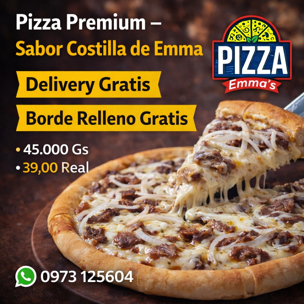 🍕 Pizza Premium – Sabor Costilla de Emma