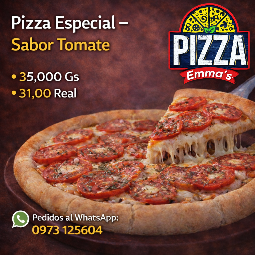 Pizza Especial - Sabor tomate