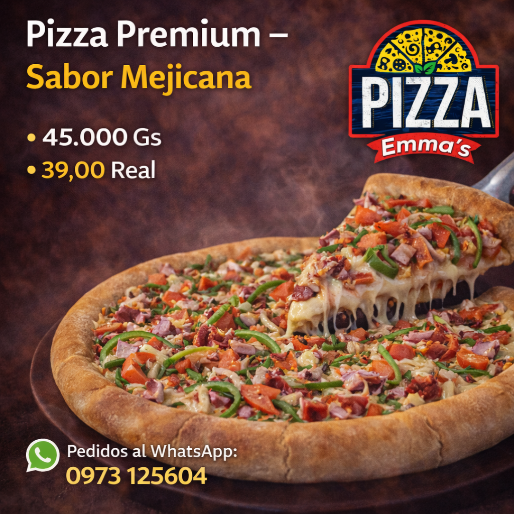 🍕 Pizza Premium – Sabor Mejicana