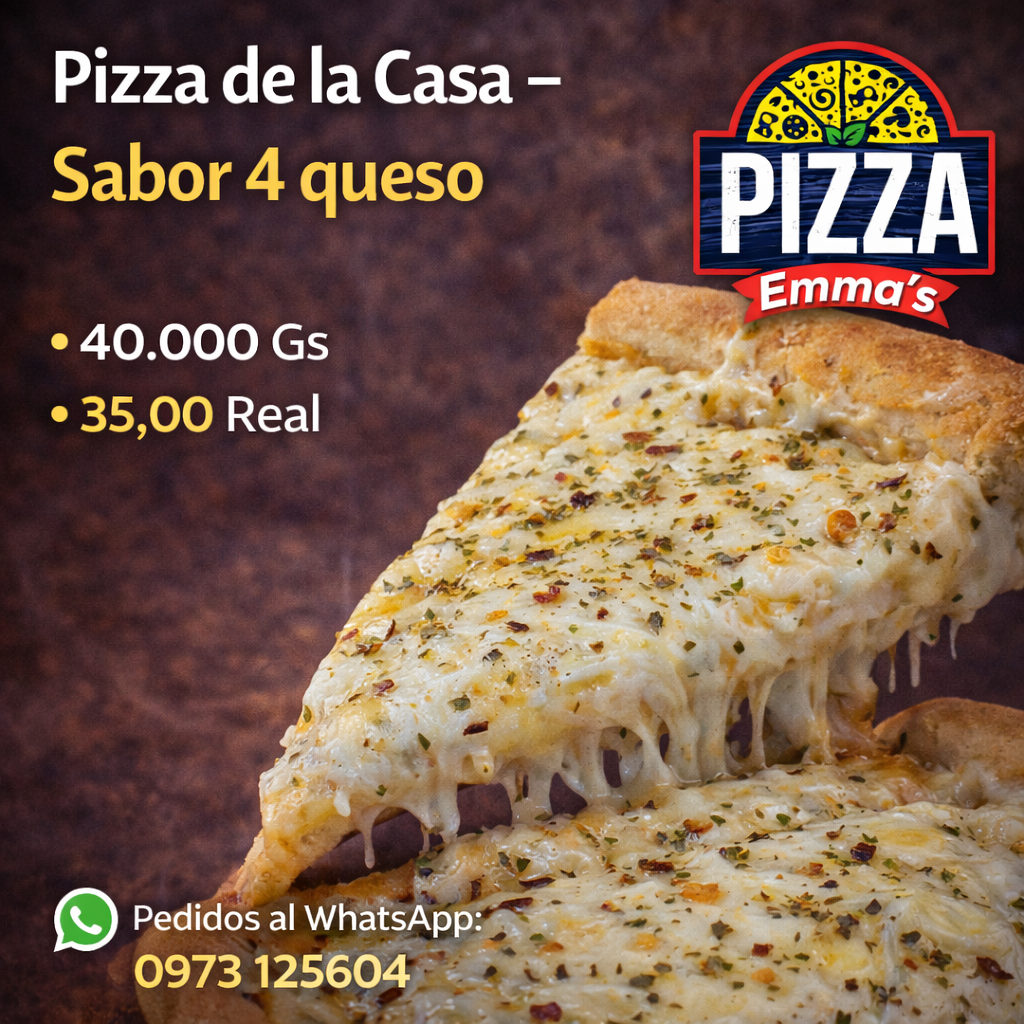 🍕 Pizza de la Casa – Sabor 4 Quesos