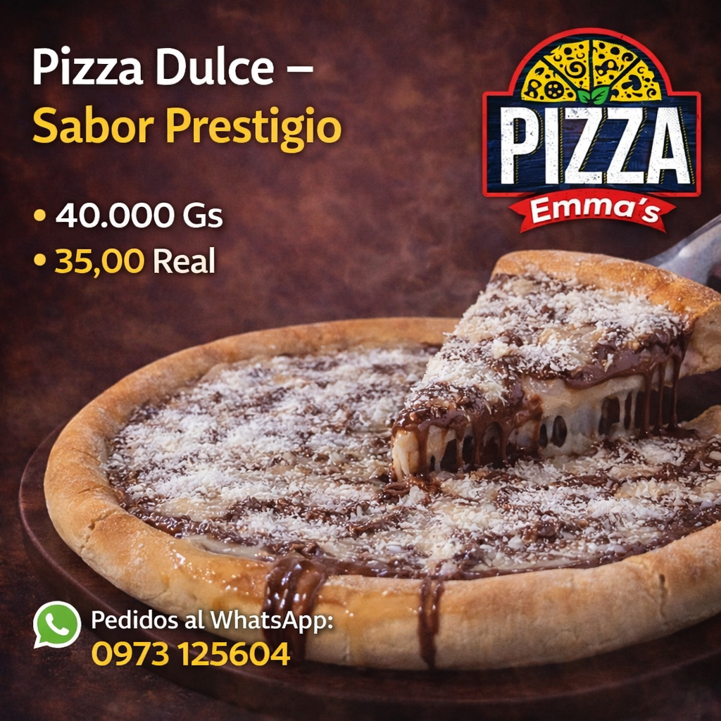 Pizza Dulce - Sabor Prestigio