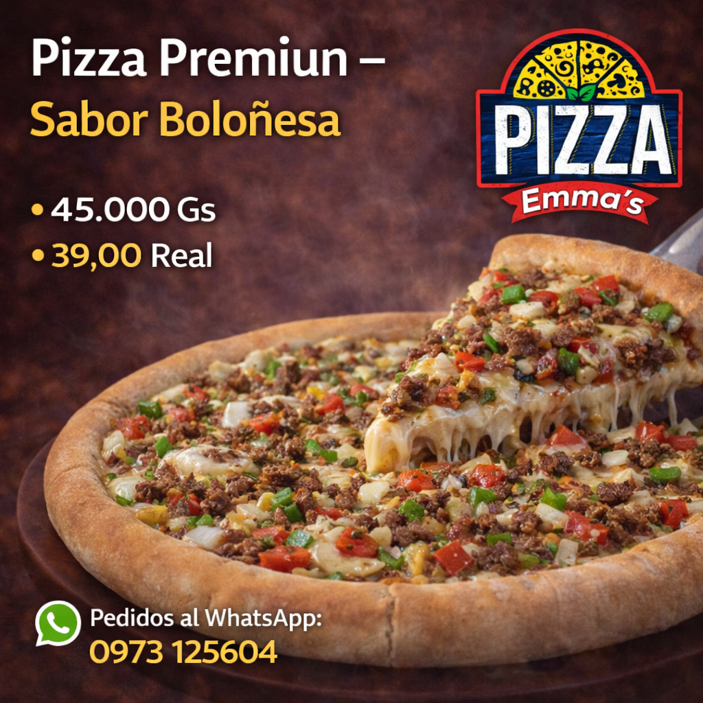 Pizza Premiun - Sabor Boloñesa