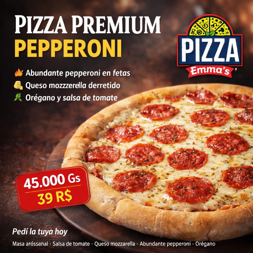 🍕 Pizza Premium – Sabor Pepperoni