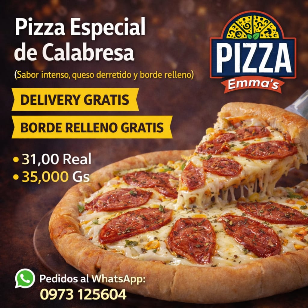 Pizza especial de calabresa