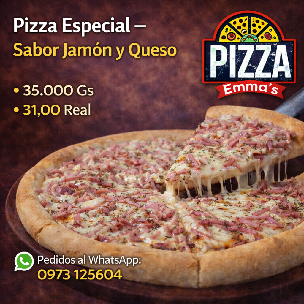 Pizza Espcial - Sabor Jamon y queso