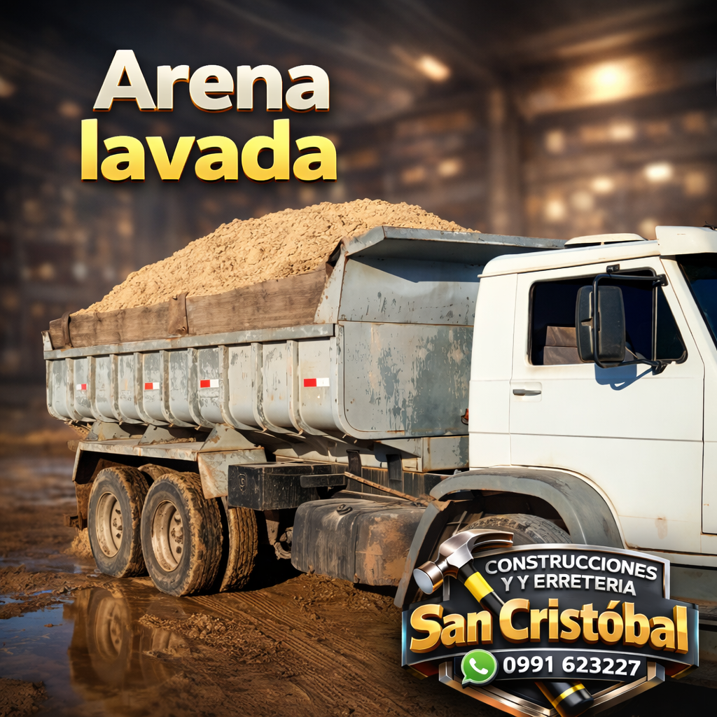 🏗️ Arena Lavada de Alta Calidad