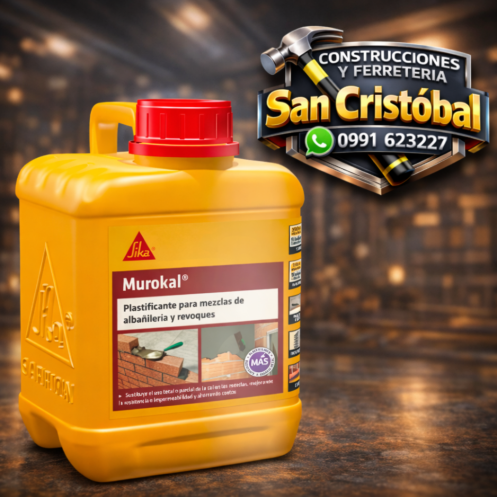 🧱 Sika Murokal – Plastificante para Mezclas y Revoques