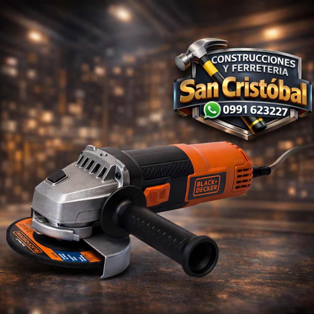 ⚙️ Amoladora Black+Decker – Potencia y Precisión