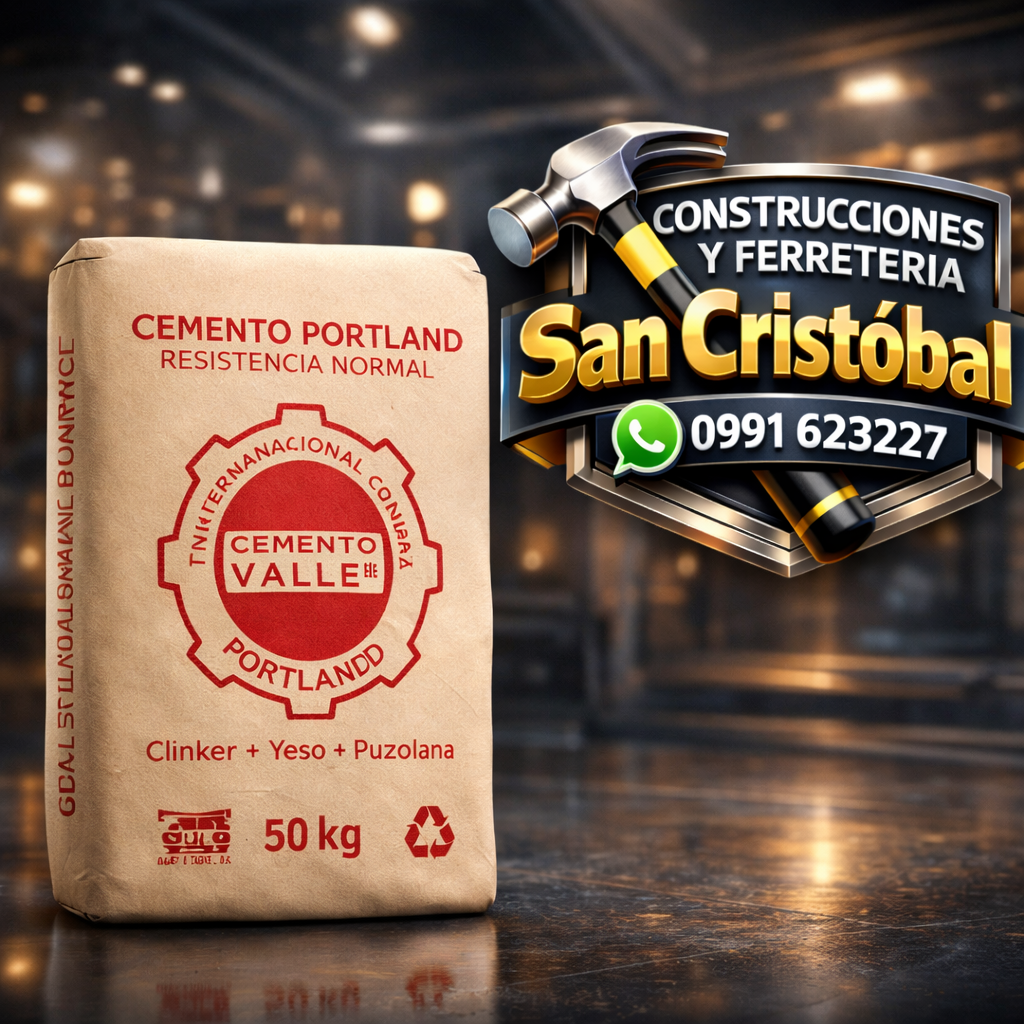 🧱 Cemento Portland Valle – Resistencia Normal